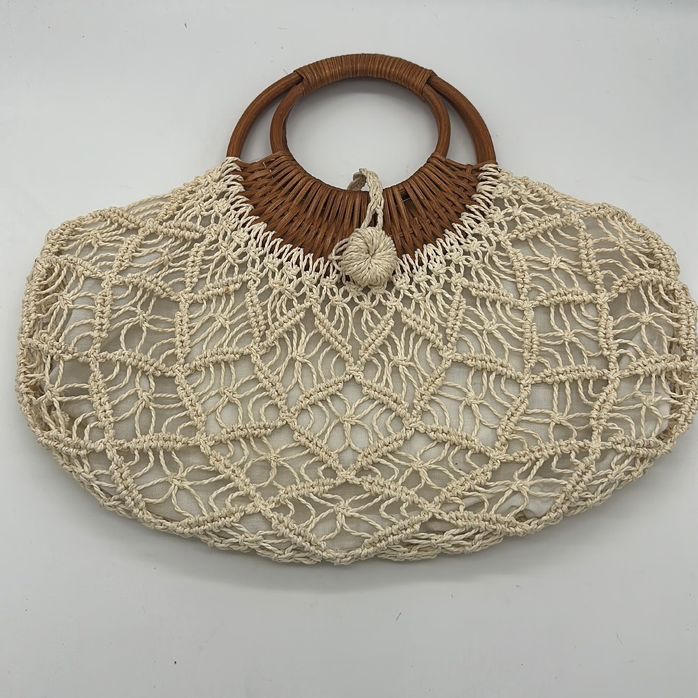 Wicker and Macro-may Vacation Handbag